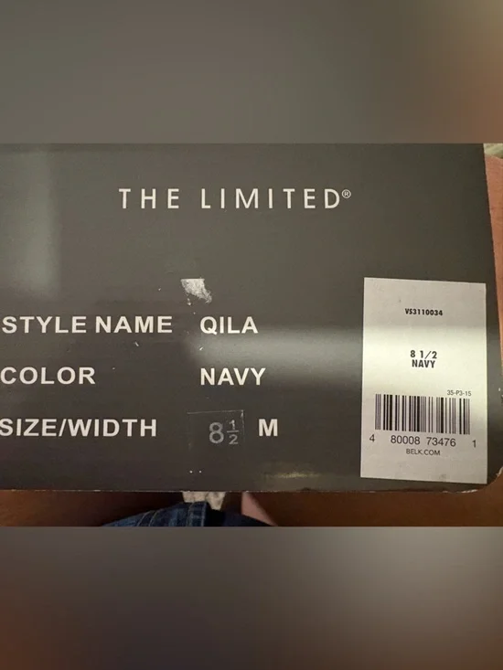 THE LIMITED Qila Navy blue 8.5 Pointed Toe Suede & Leather Bow Loafers New - Picture 8 of 8